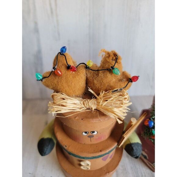 Unique Vintage Santa Claus reindeer 3 compartment gift box set - Picture 4 of 12